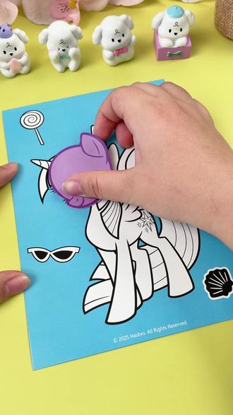 让孩子放下手机!这些小马宝莉贴画太好玩了 #EVA贴画 #儿童贴纸玩具 #儿童礼物 #小马宝莉贴纸 #小马宝莉玩具