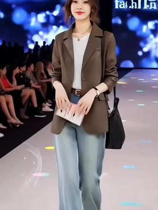 #时尚穿搭 #气质女神 #西装外套 #洋气百搭 #谁穿谁美