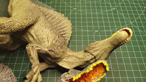3d打印笔一镜到底手工制作棘背龙 #手工模型 #制作龙偶 #恐龙手办 #恐龙仿制模型 #3d打印笔