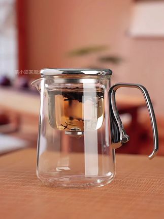 2025新款飘逸杯泡茶壶全玻璃内胆耐热一键过滤茶水分离。#召唤茶友 #泡茶神器 #茶水分离杯 #茶具好物推荐#飘逸杯
