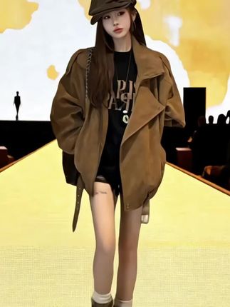 #春秋穿搭 #酷女孩穿搭 #个性穿搭 #时髦穿搭 #机车服外套
