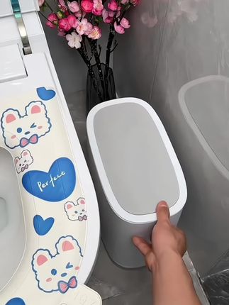 #夹缝垃圾桶 #垃圾桶#卫生间好物 #客厅好物 #居家好物 #实用好物 @