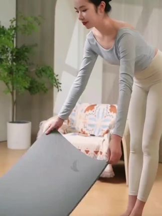 安踏专业瑜伽垫健身垫家用加宽加厚瑜伽垫女,生专用防滑减震隔音款#瑜伽垫#健身垫#防滑减震隔音垫