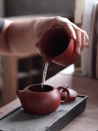 #紫砂壶 200毫升容量紫砂朱泥,倒水有声,声音可关,两种用法 #茶具好物推荐 #茶具