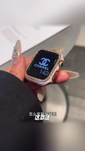 适用苹果手表s11保护壳镶钻iwatchs10边框钻壳app