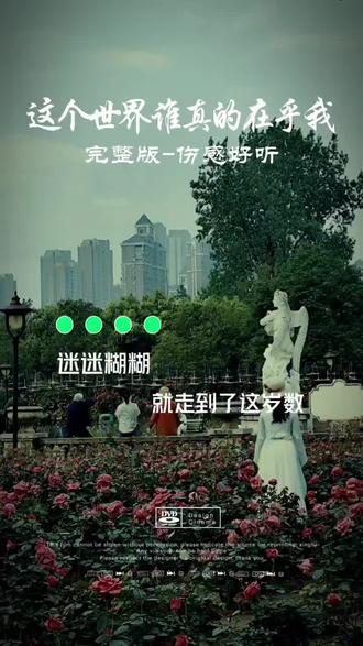 《这个世界谁真的在乎我》伤感好听歌曲分享#好听又伤感 #好听的音乐总是触动人的心灵 #好听的音乐醉了心