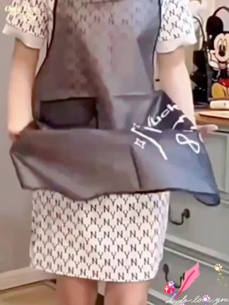 新款TPU#免洗防水围裙 厨房家用半透明做饭做家务#防水围裙#围裙