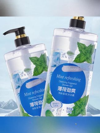 #薄荷冰凉沐浴露 #沐浴露 #香体沐浴露 #香水沐浴露 #大容量沐浴露 【3斤装】劲爽薄荷冰凉持久留香香水沐浴露大容量家庭装香体沐浴露