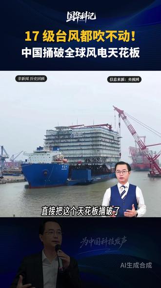全球最大海上换流站投用,国产装备领跑深远海风电,输送绿色电能 #大国重器#海风之心#科技#国华科记