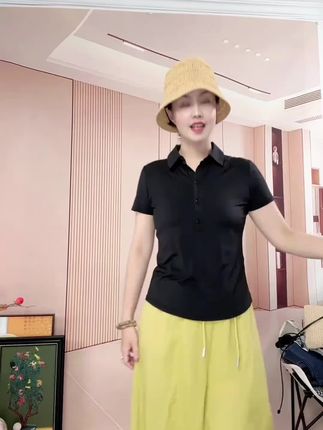 SW速惟夏季速干polo衫显瘦收腰透气翻领时尚运动t恤夏日穿搭4203#夏季新款#高级感穿搭 #夏天该有的样子 #面料舒适透气#好物分享