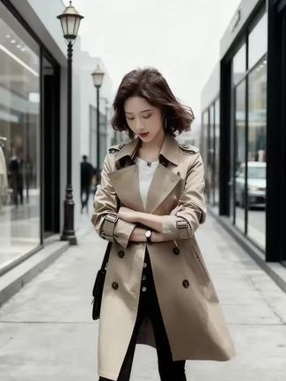 #风衣外套中长款 #气质范 #强烈推荐 #新款 #气场全开