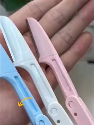 【3支装】折叠修眉刀刮眉刀男女防刮伤安全型剃毛刀神器刮毛刀便 #修眉刀 #刮眉刀 #防刮伤