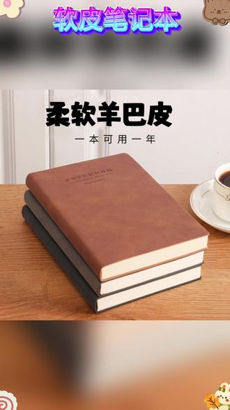 羊巴皮A5/B5/A4大本PU软皮笔记本本子记录本简约学生记事本学习本 #笔记本 #本子 #羊巴皮笔记本 #学习本 #软皮笔记本