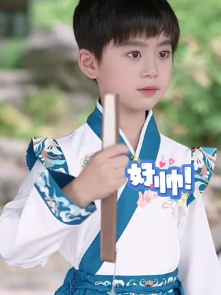 儿童汉服演出服女童古风超仙连衣裙唐装国学服#高品质童装 #女童汉服 #国风少年 #古装