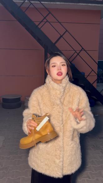 翻毛鞋不再愁 #翻毛鞋 #大黄靴 #洗鞋 #雪