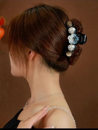 2025新款洋气高级感发夹发卡夹子后脑勺鲨鱼夹抓夹头饰仙女款发饰#洋气 #时尚饰品 #头饰发饰 #抓夹 #头饰高级款