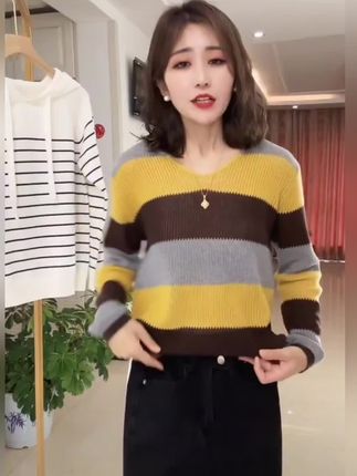 #秋季新款#女装#针织毛衣#时尚洋气#百搭上衣