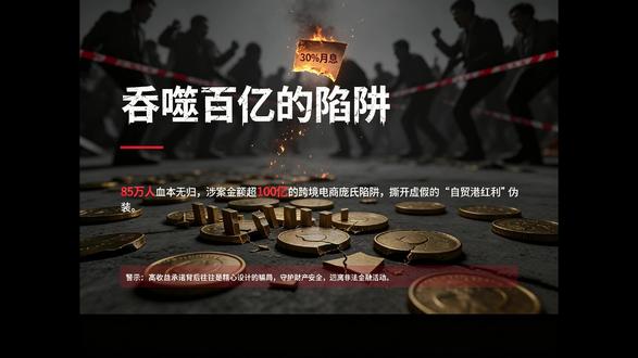 2026大型跨境“庞氏骗局”,85万人被骗,涉案金额超百亿! #跨境电商 #跨境电商骗局 #庞氏骗局 #跨境