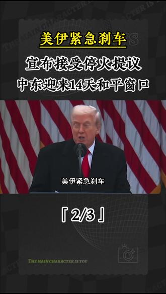 2 美伊紧急刹车,宣布接受停火提议,中东迎来14天和平窗口#军事科技 #军事科普 #军事迷 #军事爱好者 #大国重器