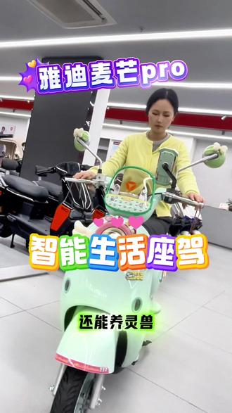 2026了谁不想拥有一台自带bgm还能养灵兽还能地图跟踪的雅迪麦芒pro啊#雅迪电动车 #女生 #上班 #电动车 #阜阳