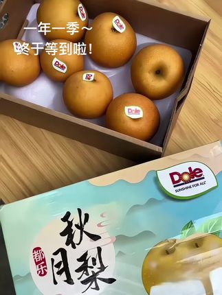 一年一季的秋月梨!终于等到啦#秋月梨 #应季水果 #新鲜采摘 #快来一起尝个鲜 #都乐
