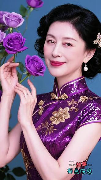 #AI紫韵旗袍写真 #随变ai随便玩