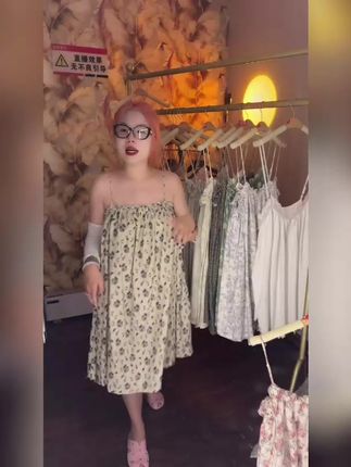 纯棉睡衣夏季大码可外穿胖mm显瘦睡裙