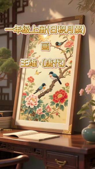 一年级上册(日积月累) 画 王维〔唐代〕 远看山有色,近听水无声。
春去花还在,人来鸟不惊。
#春去 #当时 #热点 #古诗词