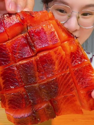 自制枫糖三文鱼,糯糯的太好吃啦! #美食 #枫糖三文鱼 #好吃到根本停不下来 #我是美食创作者 #快来一起尝个鲜