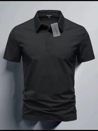 无痕免烫男士polo衫短袖爆款2025新款休闲商务高品质简约男款上衣#polo衫 #polo衫穿搭 #高端男装