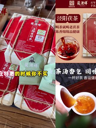 茯源祥泾阳茯砖茶经典三年金花茯茶#金花茯茶 #花茶养生 #滋补养生 #茶饮 #居家养生必备