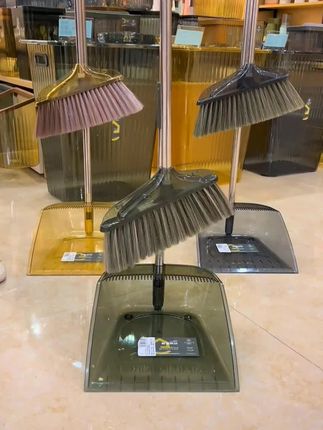加厚家用透明扫把簸箕套装,#高性能实用工具 #结实耐用 #生活好帮手