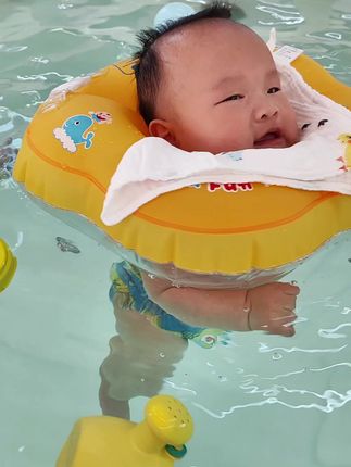 自游宝贝婴儿游泳圈双层气囊环保材质防翻脖圈新生儿泳馆同款颈圈#新生儿游泳圈#新生儿游泳圈脖圈 #婴儿游泳专用泳圈@DOU+上热门 @DOU+小助手 @巨量千川