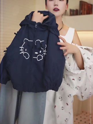 2025新款女童春秋韩系长款夹克,洋气好看炸啦! #洋气女童夹克 #女童春秋外套 #2025新款童装 #韩系女童上衣 #好看女童外套