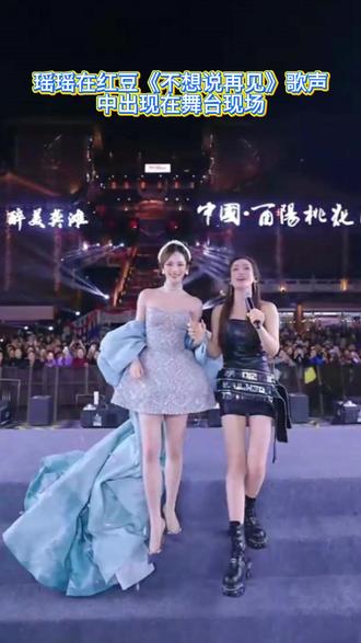 兄弟你哭啥呢?人家是欢迎瑶瑶出场呢!! #AI瑶瑶 #红豆 #龙浩天 #不想说再见 #舞台