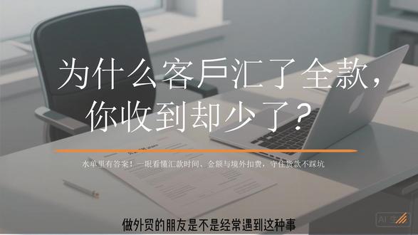 收到国外客户水单,如何查看汇款时间、金额与境外扣费等信息?#跨境电商 #鸥翼咨询 #鸥翼跨境财税 #水单#外贸#出口 #企业合规