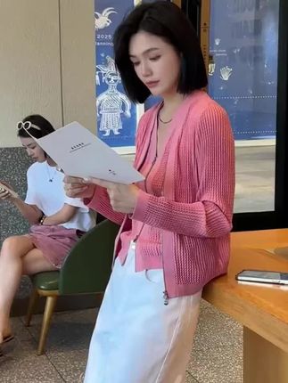 阿玛施开衫#女装 #今日穿搭 #高级感穿搭 #阿玛施开衫 #阿玛施