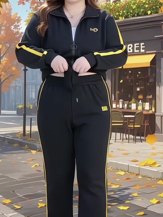 大码高腰弹力休闲运动套装#时尚穿搭时尚穿搭时尚 #面料柔软舒适 #女性气质穿搭 #运动套装穿搭 @DOU+上热门 @抖音创作小助手 @抖音小助手