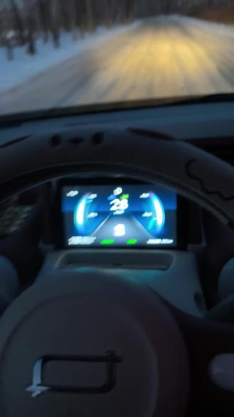 买完奔腾小马都说雪天路滑,今天出来试一试