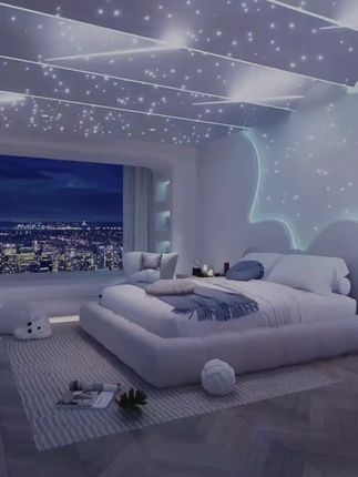 上班太累了,回到家就打开这个星空灯,瞬间坠入满天星辰,听一首老歌,卸下一天的风尘,睡个好觉