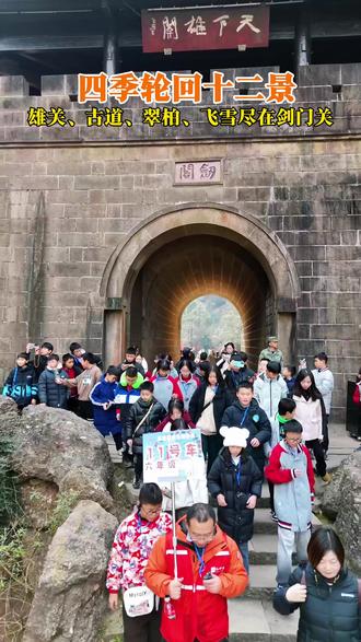 四季轮回十二景,雄关、古道、翠柏、飞雪尽在剑门关#翠云廊 #剑门关 #剑门蜀道