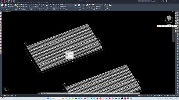 一键出钢格板模型 #CAD #钢格板 #护栏 #CAD插件