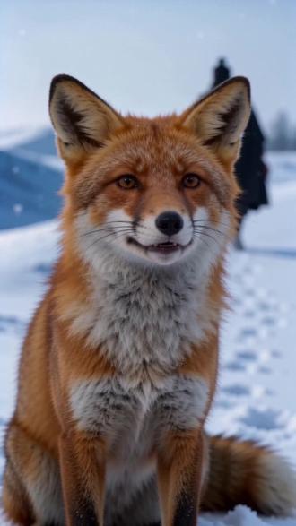 雪山救狐狸,剧情反转又反转,结局舒服了 #雪山救狐狸 #酱板鸭 #搞笑 #AI视频 #反转