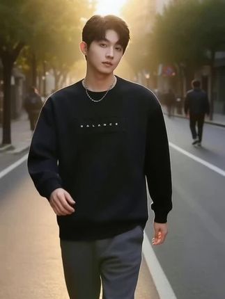 MARK FAIRWHALE/马克华菲潮流扎染圆领卫衣男士秋冬打底长袖上衣#时尚#男装搭配 #好物推荐