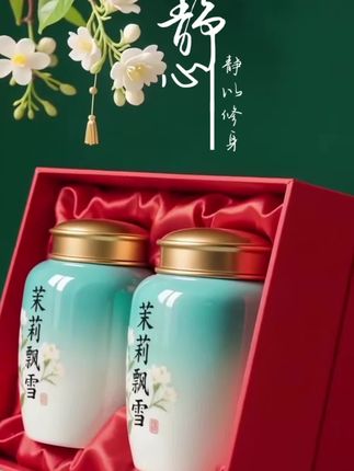 茉莉飘雪花茶#中国传统文化 #新茶上市 #茉莉花茶 #茉莉花茶冲泡 #今天你喝茶了吗