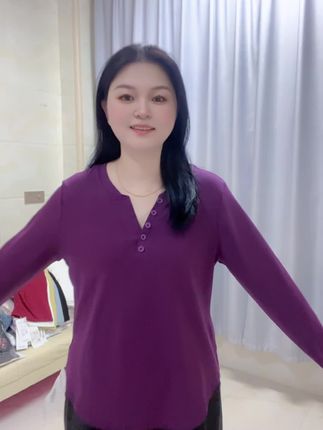 #秋季新款上衣女 #慵懒风穿搭 #穿衣显瘦 #微胖穿搭分享