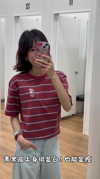男生女生都给我穿起来!这款复古印花短袖#潮男必入的夏季超夯短袖#复古#百搭短袖#peanuts#优衣库