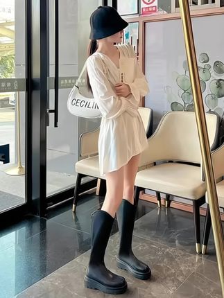 #时尚百搭女鞋#长筒靴 #时髦穿搭 #穿出大长腿 #怎么这么好看 @巨量千川