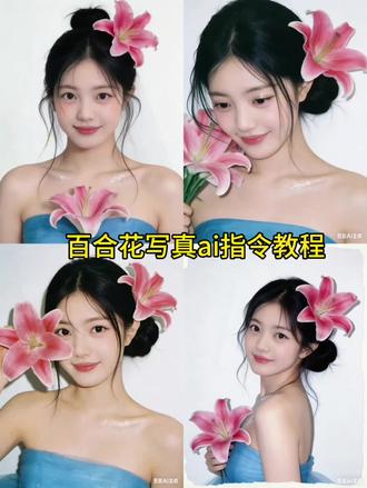 百合花写真ai指令制作教程来了。豆包ai捧花写真指令 百合花写真AI指令#豆包ai #豆包出大片有两把刷子 百合花妆造教程 豆包P图指令 百合花ai写真 #百合花妆造 #豆包春日写真 #豆包P图指令 浪漫鲜花艺术照 鲜花氛围感P图指令