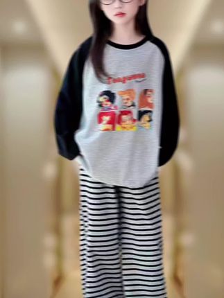 #高品质童装 #家居服套装 #女儿穿搭 #女童家居服 #女童睡衣